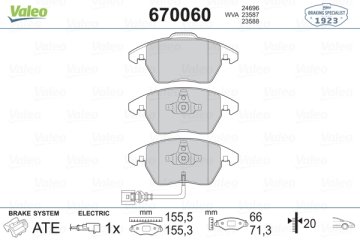 DISK FREN BALATA ON VOLKSWAGEN BEETLE 11>/CADDY 04>15/CC 11>16/EOS 06>15/GOLF 03>12/JETTA 05>/ PASSAT 05>14/PASSAT CC 08>11/POLO 09>/SCIROCCO 08>/TOURAN 03>15/AUDI A1 13>15/A3 03>12/S3 06>13/TT 06>14/SEAT ALTEA