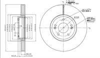 FREN DISK ON HAVALI-(321-5)-(HYUNDAI: SANTAFE 06> )
