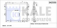 Motor Su Radyatoru Toyota Hılux 2,5 D4D 3,0 D4D 4×4 2006> Otomatık Vıtes (525×648×26)