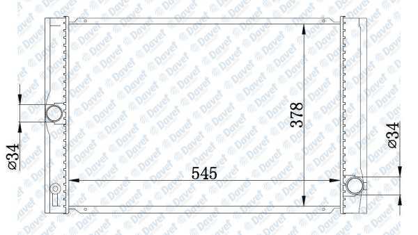 Motor Su Radyatoru Brazıng Corolla D4D 07-> 550X370X16 Manuel Sanzuman