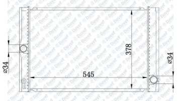 Motor Su Radyatoru Brazıng Corolla D4D 07-> 550X370X16 Manuel Sanzuman