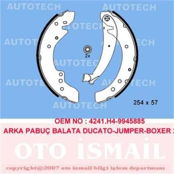 ARKA PABUÇ BALATA BOXER (94-4.02) DUCATO (94-2.02) JUMPER (94-2.02) 1400kg (254x57)
