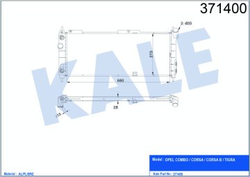 MOTOR SU RADYATORU A,T COMBO CORSA CORSA B TIGRA (680×273×26)