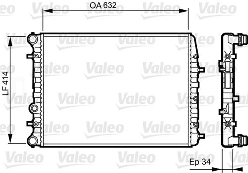 Motor Radyatoru Polo Cordoba Ibıza Iv V Fabıa Roomster 1,2 1,4 1,6 1,9Tdı 99>16