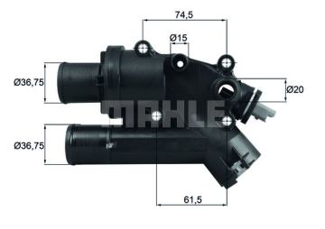TERMOSTAT FREELANDER 2 L359 06>14 DISCOVERY SPORT L550 14> RANGE ROVER EVOQUE L538 11>19 XF SPORTBRA KE X250 12>14 XF I X250 12>14