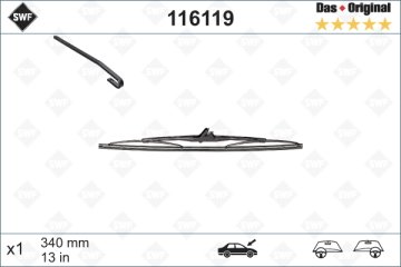 SILECEK SUPURGESI 340mm GOLF 3; 4 ARKA (SWF)