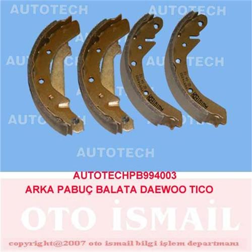 Arka Pabuç Balata Daewoo Tıco 0.8 (95-12.00) (180X31)