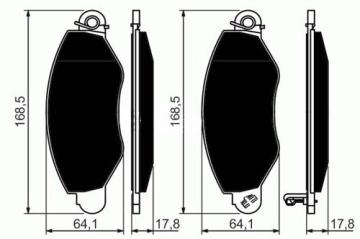(X) Ön Balata Transit V184 8.00=>