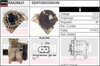 Alternator 12//110/A Crafter Caddy Jetta A1 A3 Octavıa Leon Altea Polo