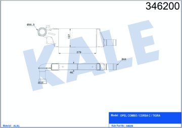 TURBO RADYATORU CORSA C TIGRA B Y13DT Z13DT Z13DTJ Z17DTH