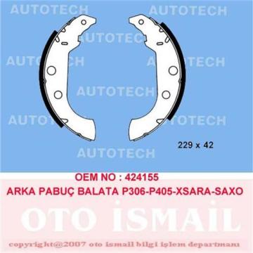 (X) Arka Pabuç Balata Xsara 1.4Hdi 1.6 1.8 1.5D (98-05) 306 1.6 1.8 (94-01) 405 (92-95) (228X42)