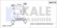 TURBO RADYATORU PASSAT 2,5TDI BDH BAU BDG 03>05 SUPERB 2,5TDI BDG 02>08