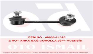 Z ROTU ARKA SAĞ COROLLA 03=> AVENSIS 03=>