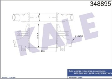 TURBO RADYATORU CITROEN C4 AIRCROSS PEUGEOT 4008 MITSUBISHI AS