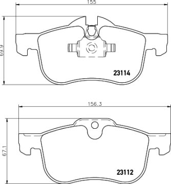 (x) ÖN BALATA ROVER 75 1.8-2.0 GDT-V6-2.5 V6 (99-05) MG ZT 160-190 (02-05)