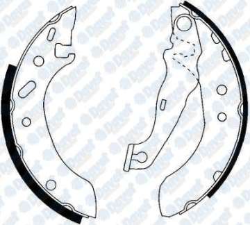 ARKA FREN BALATASI (PABUC) ESCORT VII 95>00 1,4 / 1,8TD / 1,6 16V FIESTA IV 1,25 / 1,3 / 1,4 16V 95>02 FORD KA 1,0 / 1,3 96>08 MAZDA 121 II 96>03