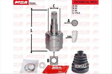 AKS KAFASI IC SAG ( OPEL : CORSA D 1.3CDTI )