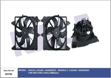 FAN MOTORU KOMPLE (DAVLUMBAZLI) DACIA LOGAN-SANDERO 1.4-1.6