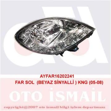 FAR+SİNYAL SOL KNG 03/03-12/07(ELEKTRİKLİ)(H4)(BEYAZ) FAR AYAR KUMANDASIZ