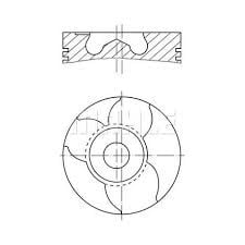 (151PI00012100) MOTOR PİSTON+SEGMAN (STD) VW LT35 2.8 04=> (BCQ-AUH-AGK) 4 SİLİNDİR (93.00) (151PI0001210086)
