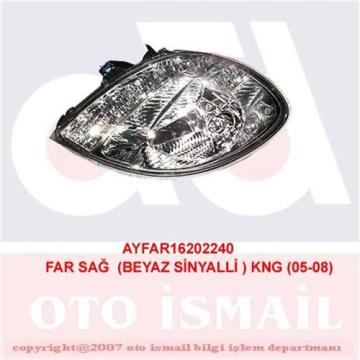 FAR+SİNYAL SAĞ KNG 03/03-12/07(ELEKTRİKLİ)(H4)(BEYAZ) FAR AYAR KUMANDASIZ
