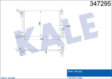 RADYATÖR SU EGEA 15=> / 1.4 16v M-T BRAZING