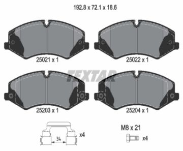FREN BALATASI ÖN  LAND ROVER RANGE ROVER DISCOVERY - SPORT - V-IV  2.0-3.0-3.0 D-3.0 TDV6-5.0 V8