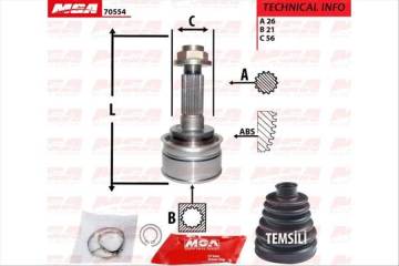 AKS KAFA DIS-(MAZDA: 323-FAMILYA 98>02 '' 1.5-1.6 Z5 '' )