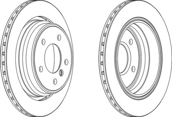 FREN DISK ARKA HAVALI (BMW : 5 SERISI E39 /  96-03) TAKIM