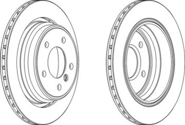 FREN DISK ARKA HAVALI (BMW : 5 SERISI E39 /  96-03) TAKIM