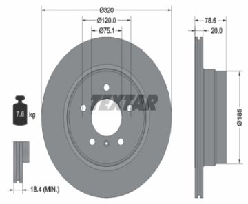 Fren Diski Arka Adet X5 E70-X5 E70 Lci-X5 F15-X6 E71-X6 F16 Bm