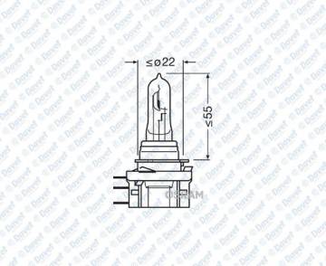 AMPUL 12V H15 15/55W ÇİFT TELLİ FAR VE SİS