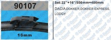 SILECEK SUPURGESI 550MM+400MM MUZ TIP APARATLI DOKKER 15- DOKKER EXPRESS 15- LODGY 15-