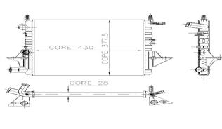 MOTOR RADYATOR TWINGO 1,1 I (96 97) / (2 SIRA AL+PL) / (430×377×28)
