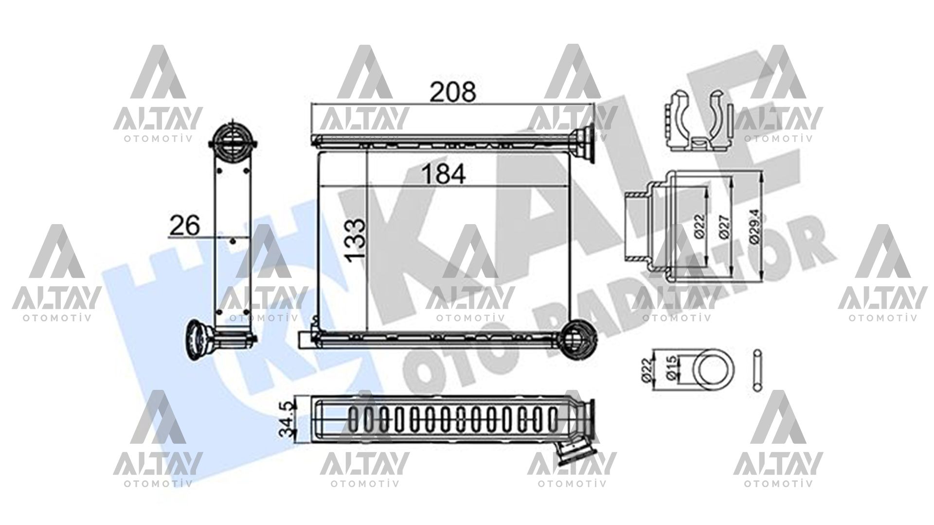 RADYATÖR KALORİFER DUSTER 12=>