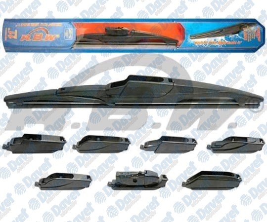 SILECEK SUPURGESI ARKA 250MM PLASTIK MULTI-FIT UNIVERSAL 7 APARATLI