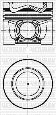 MOTOR PİSTON+SEGMAN (STD) GOLF-A3-TT-SUPERB-2.0 TDI 16V