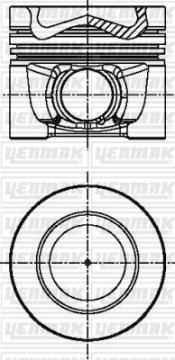 MOTOR PİSTON+SEGMAN (STD) GOLF-A3-TT-SUPERB-2.0 TDI 16V