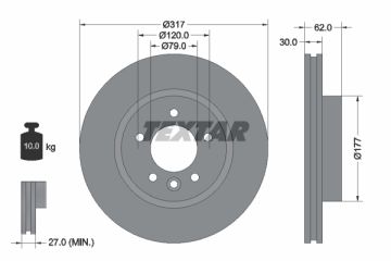 Fren Diski Ön Adet Land Rover Range Rover Dıscovery Iıı-Iv Sport 2.7 D-2.7 Td-4.0-4.0 V6