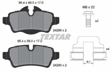 Fren Balatası Arka  Mını R55-R56-R57-R58-R59 Bm