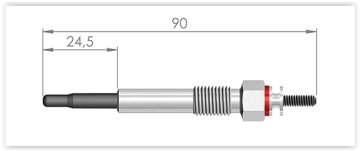 KIZDIRMA BUJİSİ ISUZU CAMPO 2.2 D-GEMINI 1.5D-TROOPER 2.2 D
