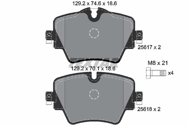 FREN BALATASI ÖN  2 F45-F46-X1 F48-X1 F49-X2 F39-5G30-G31 MİNİ-F54-F60 BM