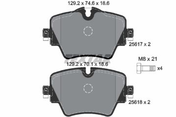 FREN BALATASI ÖN  2 F45-F46-X1 F48-X1 F49-X2 F39-5G30-G31 MİNİ-F54-F60 BM