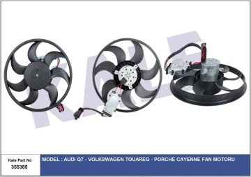 KONTROL UNITELI RADYATOR FANI 450W 420MM SAG Q7 07>15 TOUAREG CAYENNE 03>10 BRJ BAC BLE