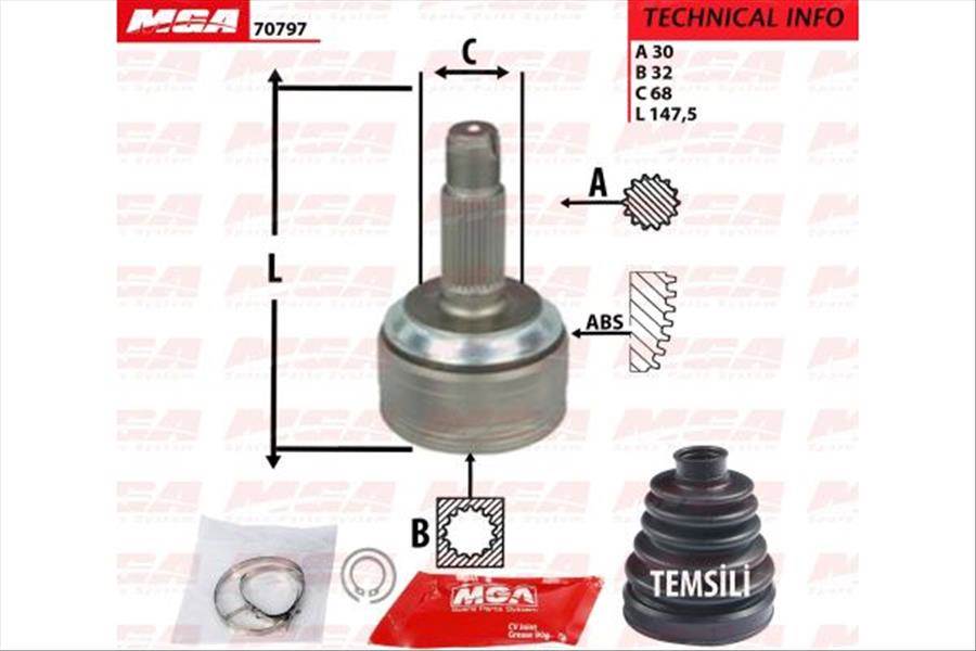 AKS KAFA DIS-(HONDA: CRV 07>11  CRV 2.4 06> / ACCORD 2.4 08> )