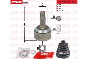 AKS KAFA DIS-(HONDA: CRV 07>11  CRV 2.4 06> / ACCORD 2.4 08> )