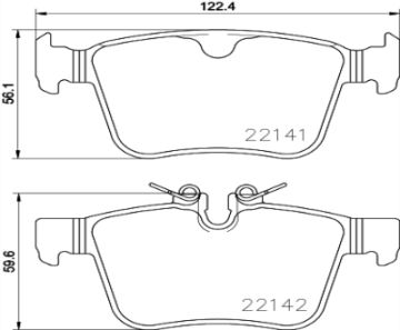 Fren Balatası Arka  Land Rover Range Rover Discovery Sport Evoque 2.0-2.0 D-2.2 D