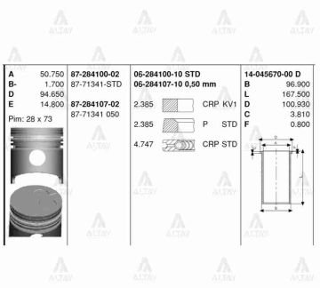 SEGMAN CERES 92-99 / 2.2 050