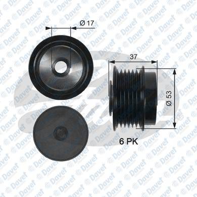 Alternator Kasnagı 6 Kanal Aurıs 07>18 Avensıs 08>18 Corolla Sedan 07>19 Rav4 Iıı 08>13