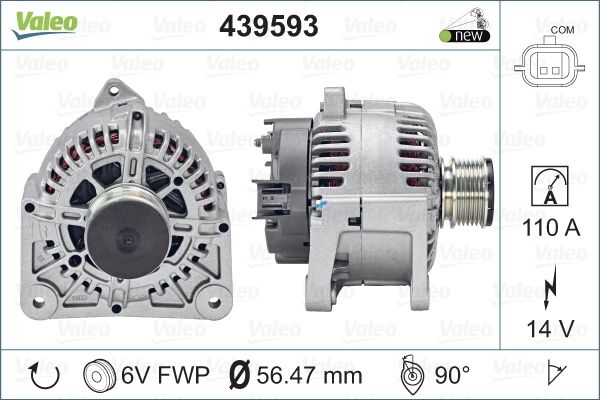 ALTERNATOR 12V 110A MEGANE II 1,5DCI (TG11C069)